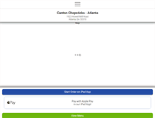 Tablet Screenshot of cantonchopsticksatlanta.com